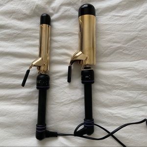 Hot Tools 24k Gold Curling Iron, 1.25” and 2”